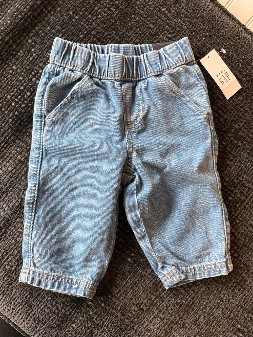 GAP Light Wash Elastic-Waist Denim